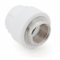 Муфта комбинир. ПП под ключ D50-1 1/2"ВР РТП белая