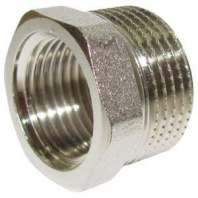 Футорка 3/4"-11/2" внутренняя/наружный резьба (латунь никелированная) (1581N)