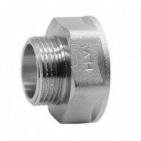 Переходник 1/4"-1/2'' н-в, (латунь никелированная) HLV HLV-110592.N.02
